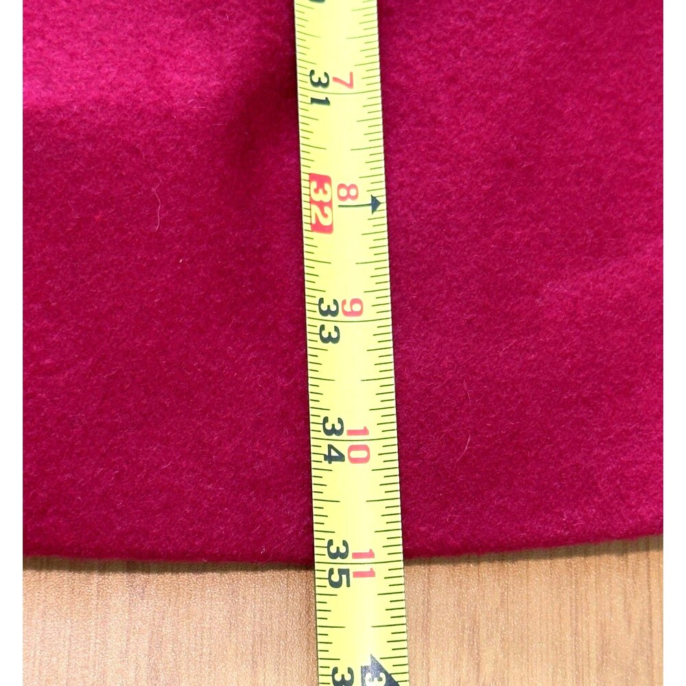 Sam Edelman Red Wool Blend Coat Womens M Single Breasted Tailored Pea Coat - Picture 11 of 16